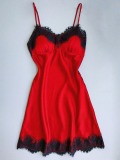 LW SXY Lace Patchwork Red Babydoll