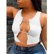 Lovely Sexy Skinny White Camisole