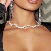 LW Crystal Multi-row Necklace