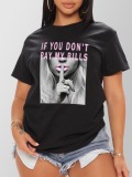 LW Roud Neck Letter Print T-shirt