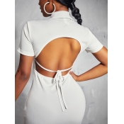 LW Backless Slit Bodycon Dress