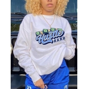 LW Money Letter Print Oversized Hoodie