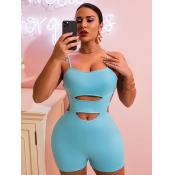 LW SXY Faux Leather Cut Out Skinny Romper