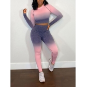 LW Gradient Striped Pants Set
