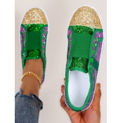 LW Sequined Slip On Flats