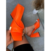 LW BASICS Minimalist Chunky Heeled Heels