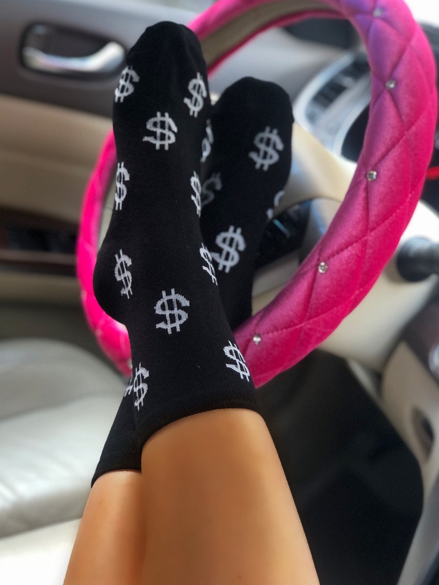 LovelyWholesale COTTON Embroidered Money Socks All Seasons Street Basic Spring Summer 2024