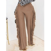 LW Mid Waist Tassel Design Pants