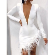 LW Chic Deep V Neck Prom Dress