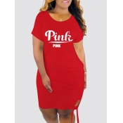 LW Letter Print T-shirt Dress