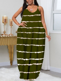 LW Plus Size Striped Cami A Line Dress