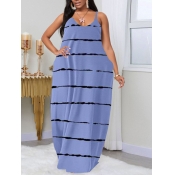 LW Plus Size Striped Cami A Line Dress