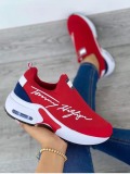 LW Letter Decor Breathable Sneakers