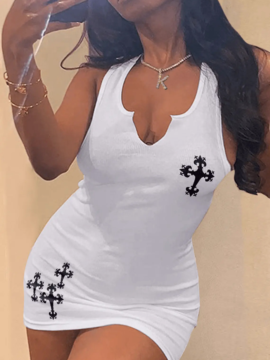 LW Rib-Knit Bodycon Cami Dress