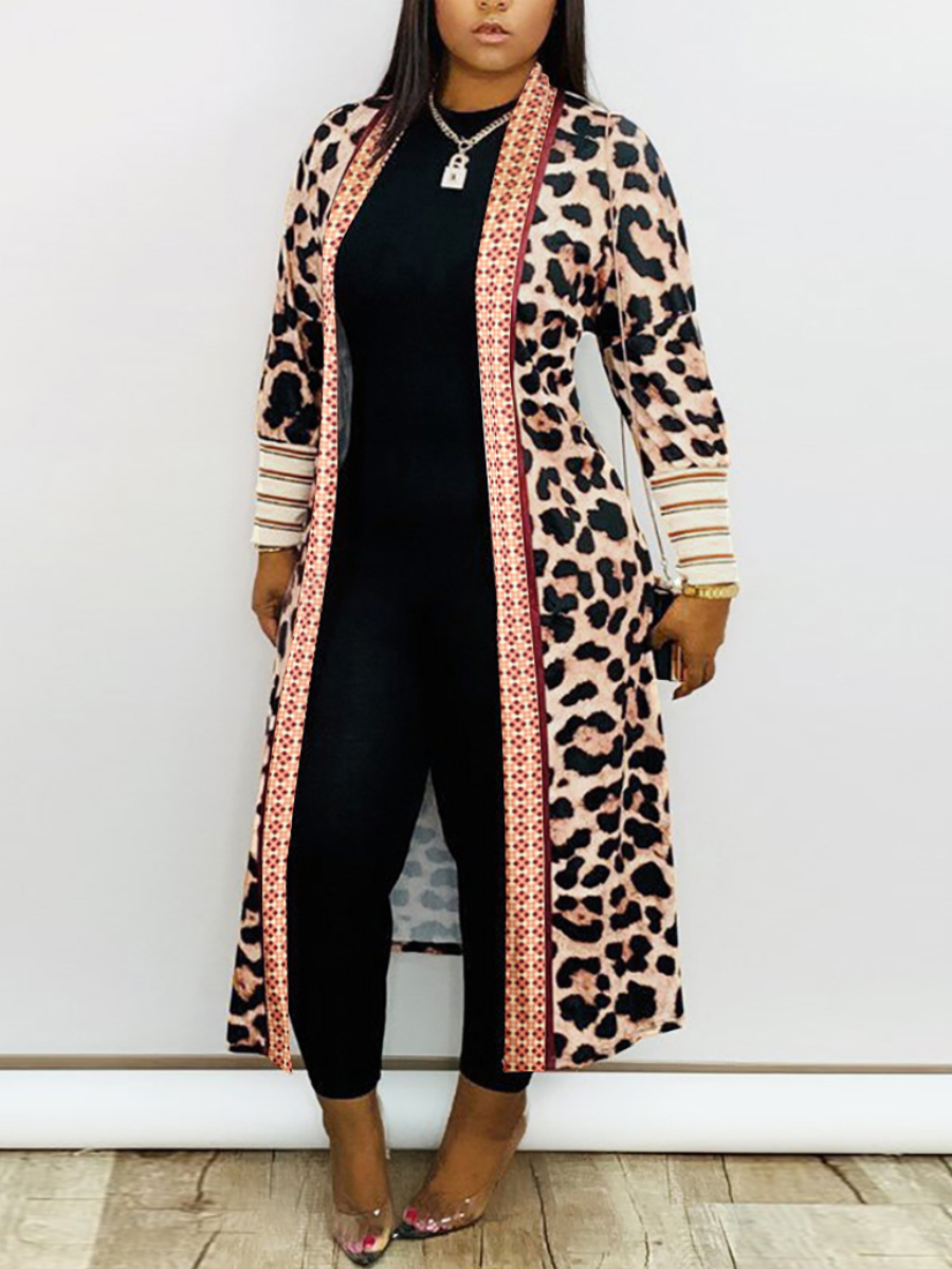 LW Casual Leopard Printed Cardigan
