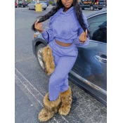 LW BASICS Hooded Collar Kangaroo Pocket Tracksuit 