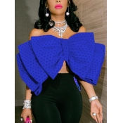 LW SXY Off The Shoulder Bow Tie Decor Camisole