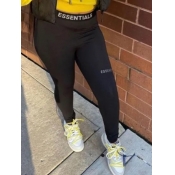 LW Mid Waist Essentials Letter Print Pants