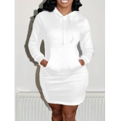 LW BASICS Hooded Collar Kangaroo Pocket Sweat Dres