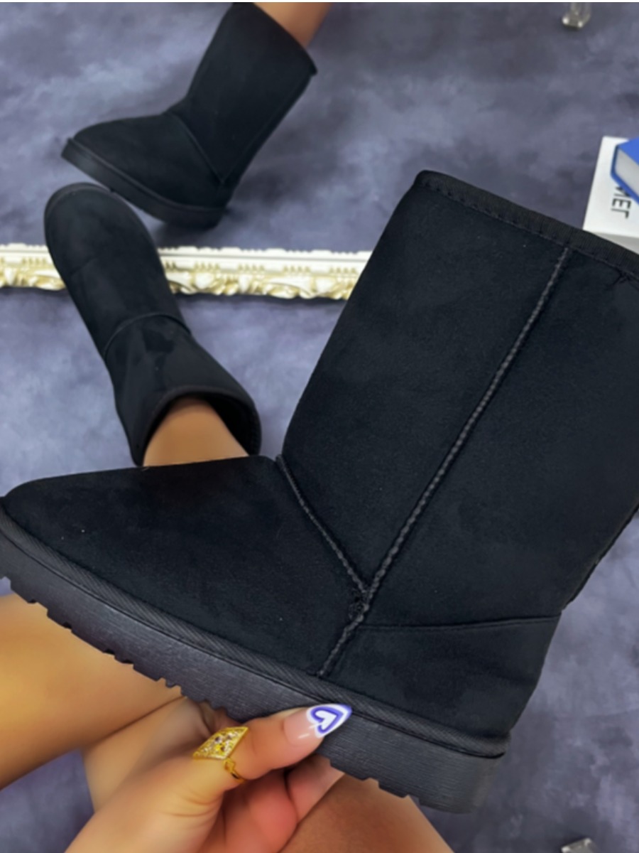 LW Slip On Fluffy Snow Boots