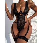 LW SXY Plus Size Adjustable Strap See Through Lace