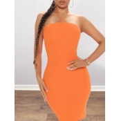 LW COTTON Material Series Off The Shoulder Bodycon