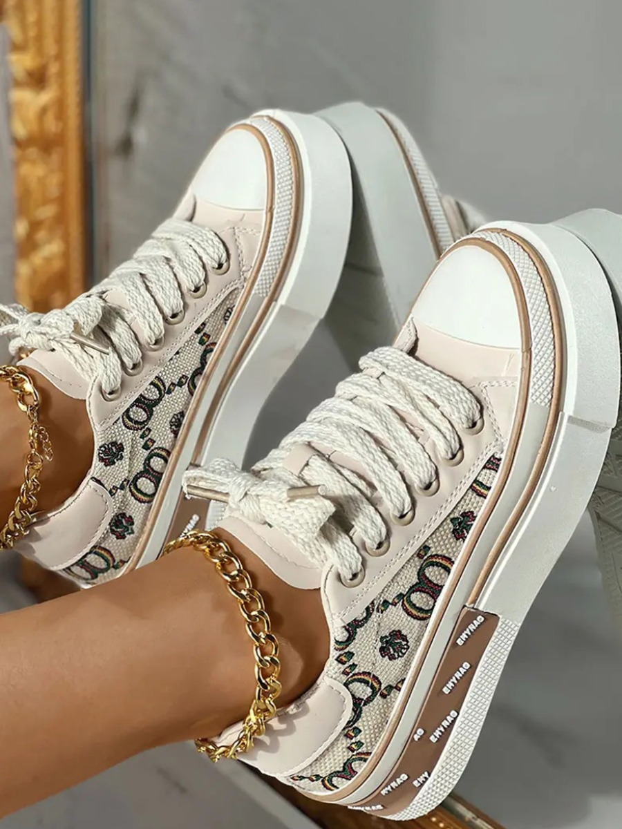 LovelyWholesale Letter Decor High Sole Flats Summer Casual Spring Summer 2024