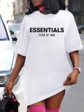 LW Essentials Letter Print T-shirt Dress