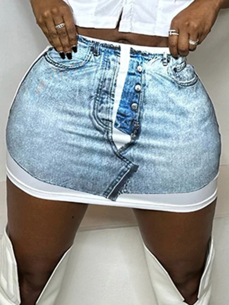 LW Mid Waist Stretchy Skirt