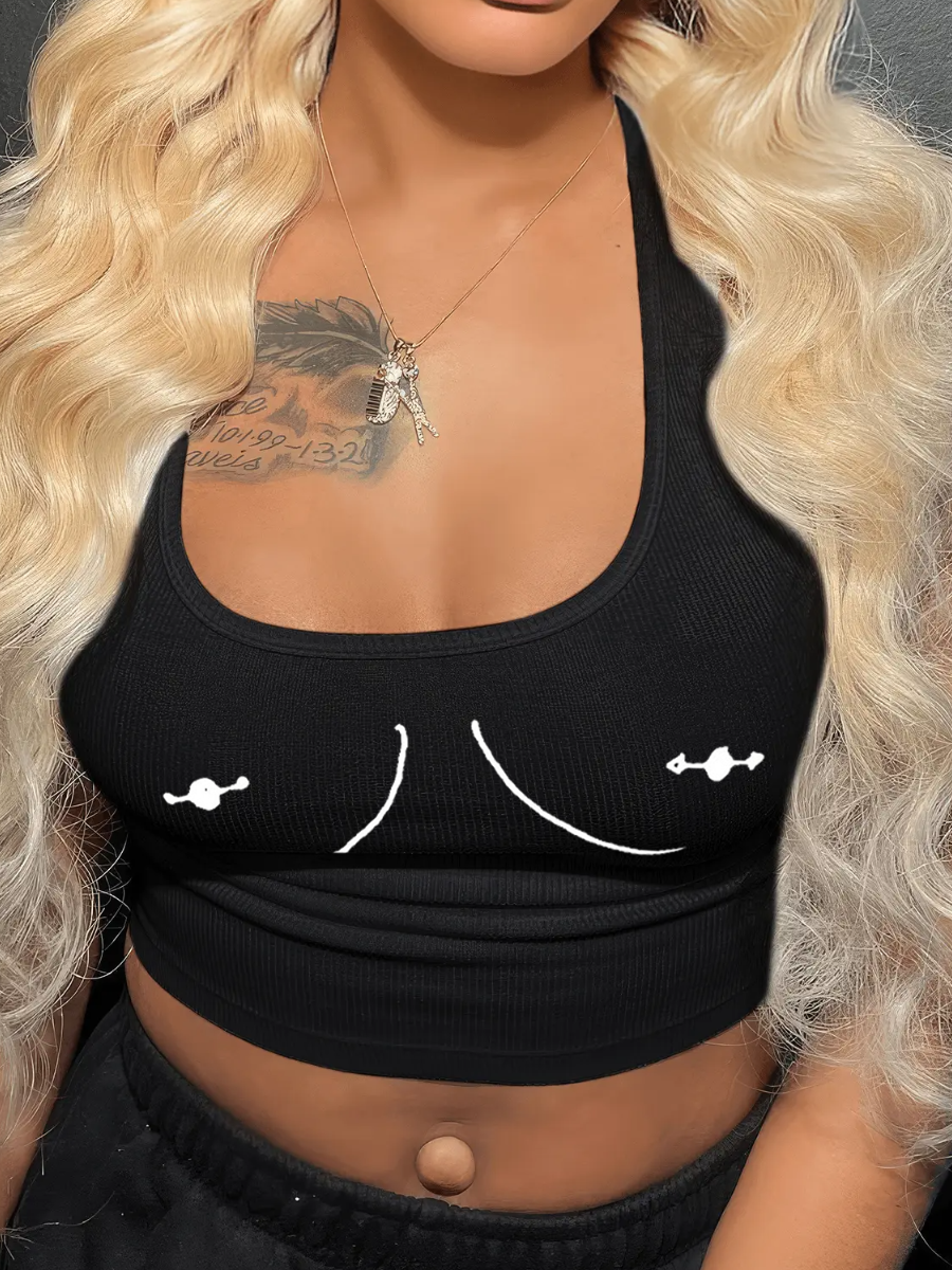 LW Crop Top Rib Knit Camisole