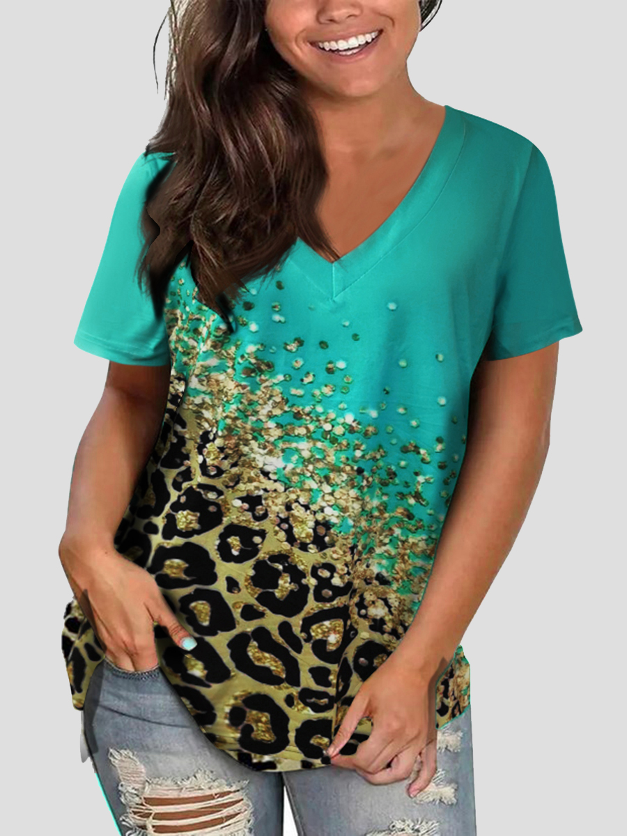 LW Basic Print Regular Polyester T-shirt