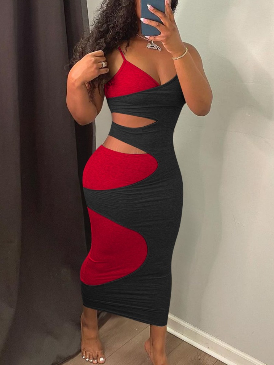 LW SXY Plus Size Cut Out Bodycon Cami Dress