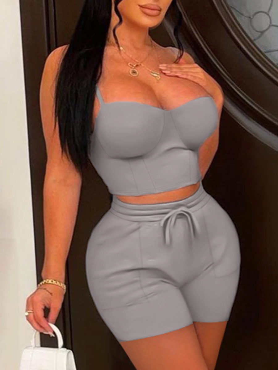 LW Cami Drawstring Shorts Set