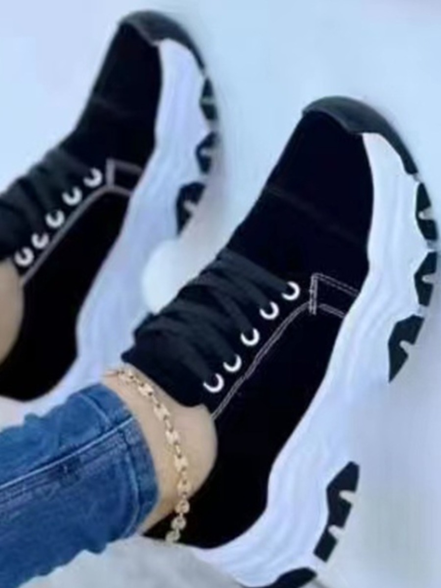 LovelyWholesale Beading Solid Daily Sneakers All Seasons Casual Beading Spring Summer 2024