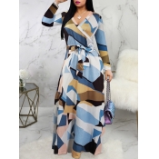 LW BASICS Mixed Print Bandage Design Wrapped A Lin