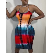 LW Plus Size Tie Dye Bodycon Cami Dress