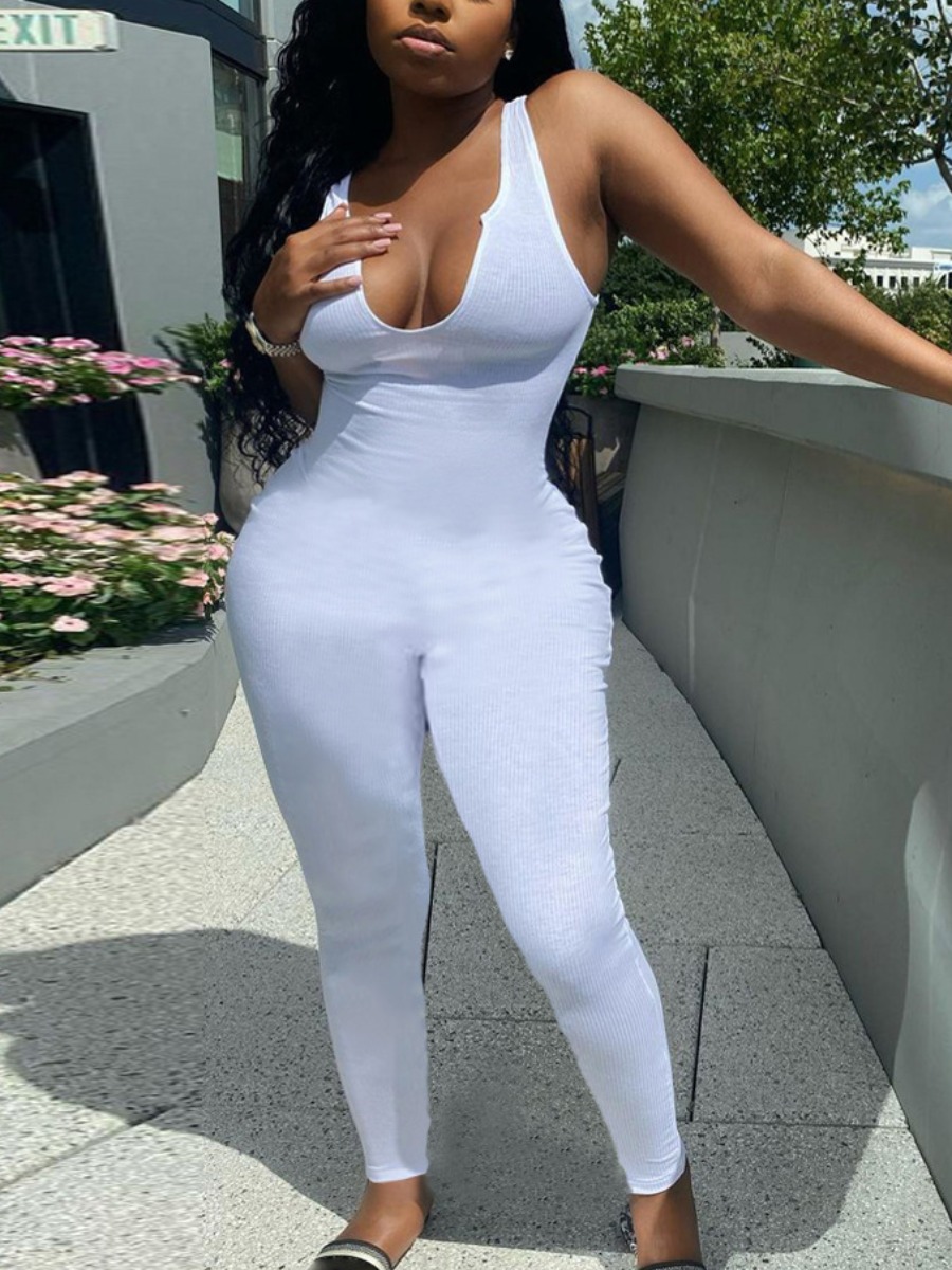 LW BASICS Cami Plain Skinny Jumpsuit