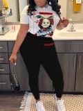 LW Figure Letter Print Pants Set