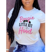 LW Plus Size Little Bit Letter Print T-shirt