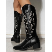 LW Pointed Toe Zipper Design Booties