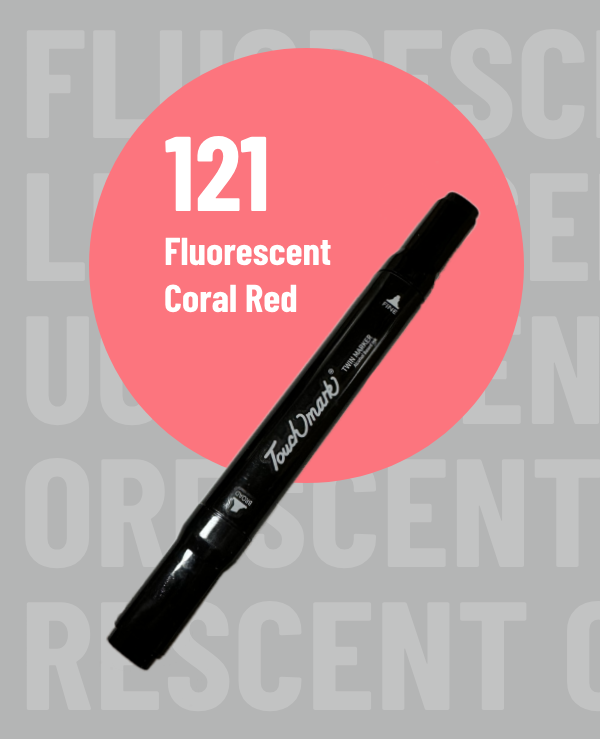 LovelyWholesale BASICS DIY Coral Red Marker Pen c121 -BFCM All Seasons Spring Summer 2024