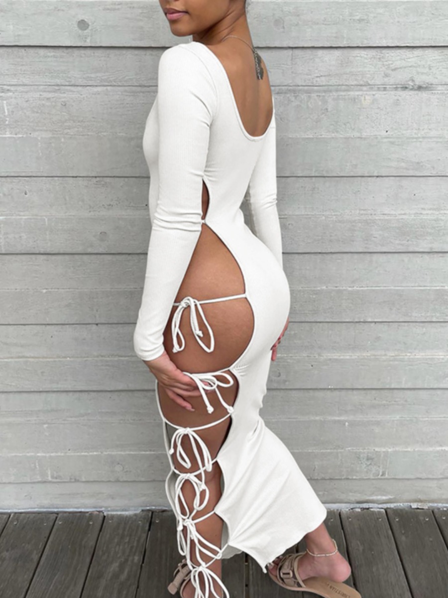 LW SXY Bandage Cut Out Design Bodycon Dress