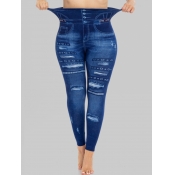 LW Plus Size High Waist Ripped Skinny Pants