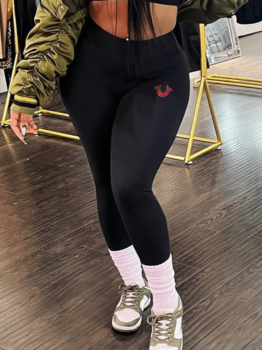 LW High Waist Print Skinny Pants