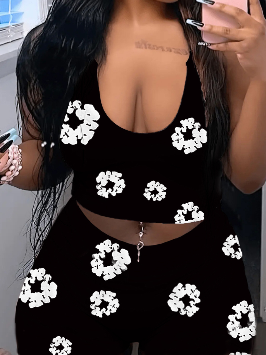 LW Cami Floral Print Shorts Set