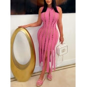 LW Cut Out Tassel Design Bodycon Dress