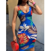 LW Plus Size Floral Print Bodycon Cami Dress