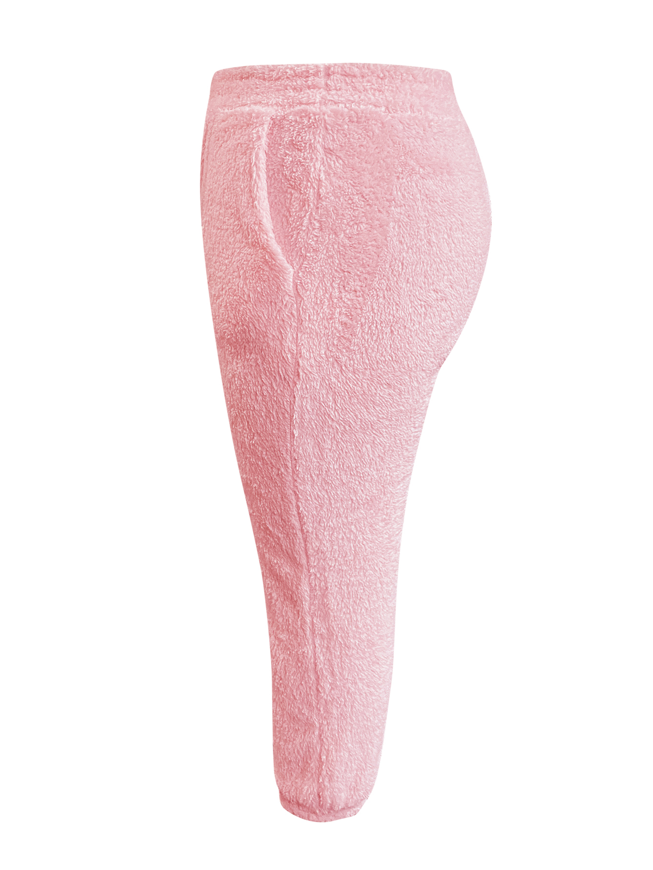 LW Plus Size Plush Pocket Design Pants 2X