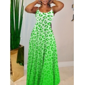 LW Plus Size Gradient Leopard Print Cami Dress