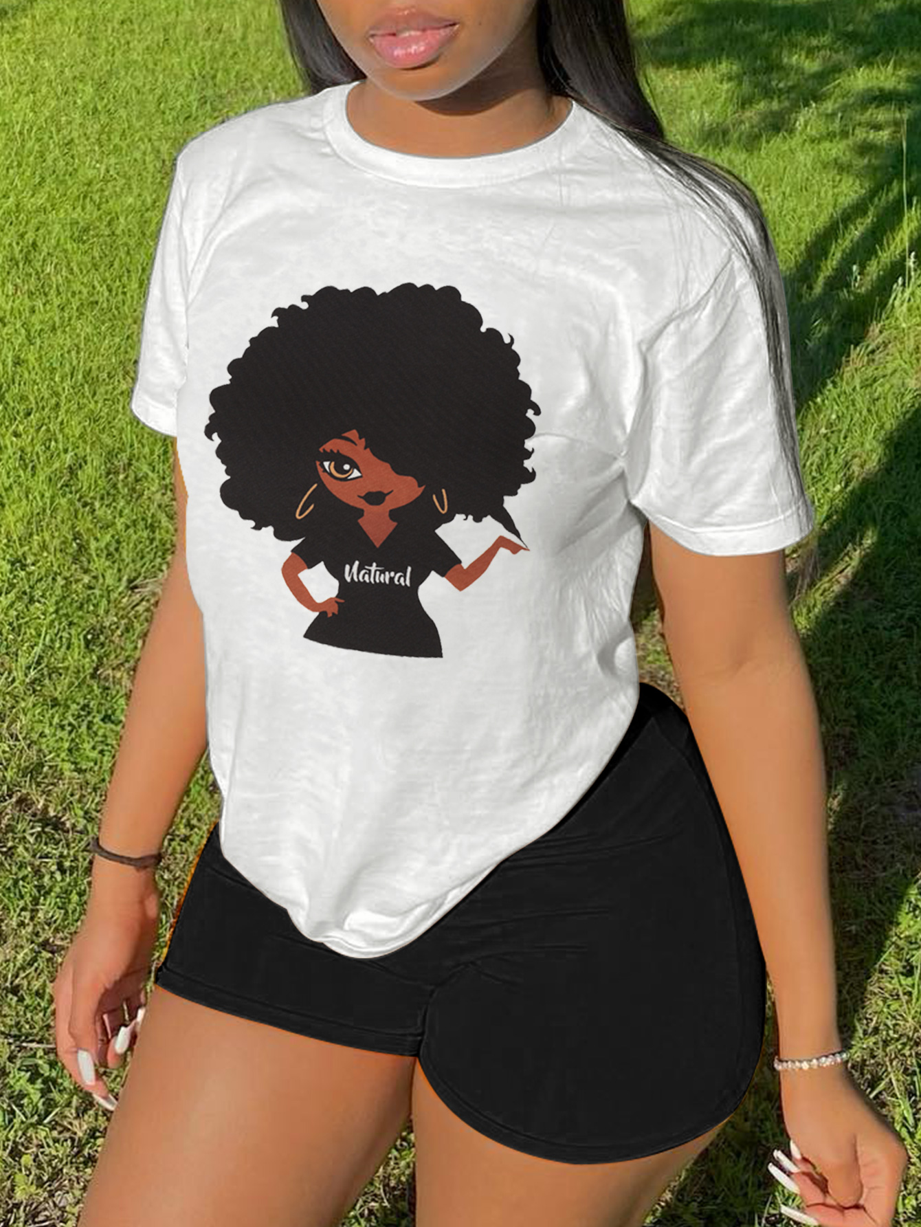 LW Figure Letter Print T-shirt